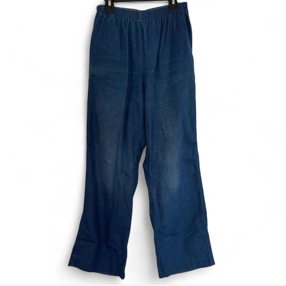 Alfred Dunner Blue Flare & Wide Leg Jeans